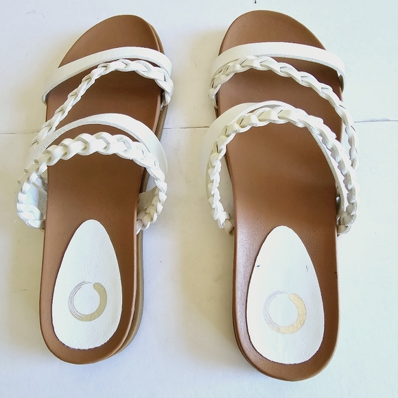 Journee Collection Collette Women's White Tan Sandals Size 9 - Picture 7 of 15